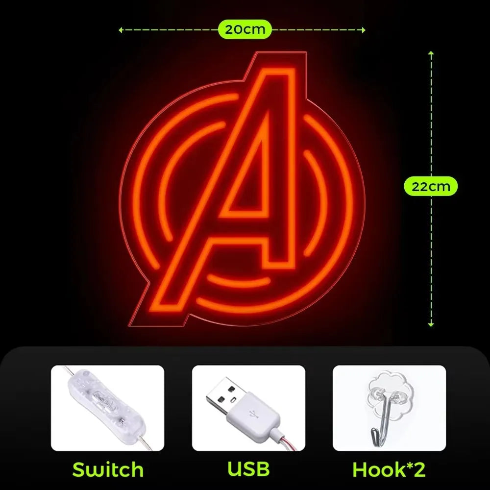 Luminária Vingadores LED