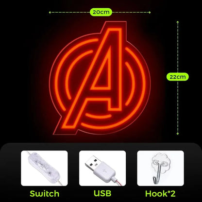 Luminária Vingadores LED