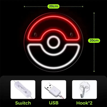 Luminária Pokebola LED