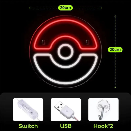 Luminária Pokebola LED